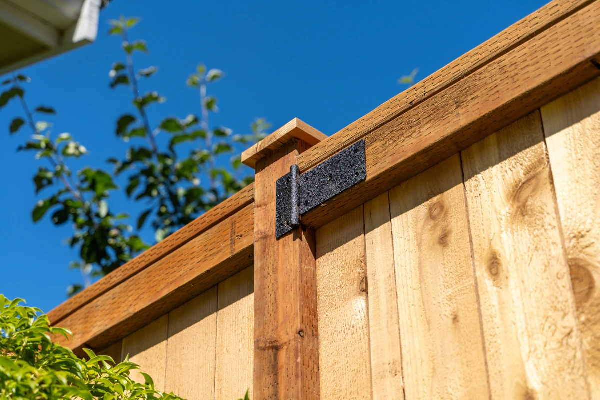 Pressure-treated fence post with post-on-pipe upgrade for cedar fence