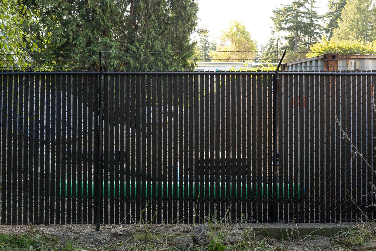 Commercial Chain Link Fence Build in Bothell, WA After
