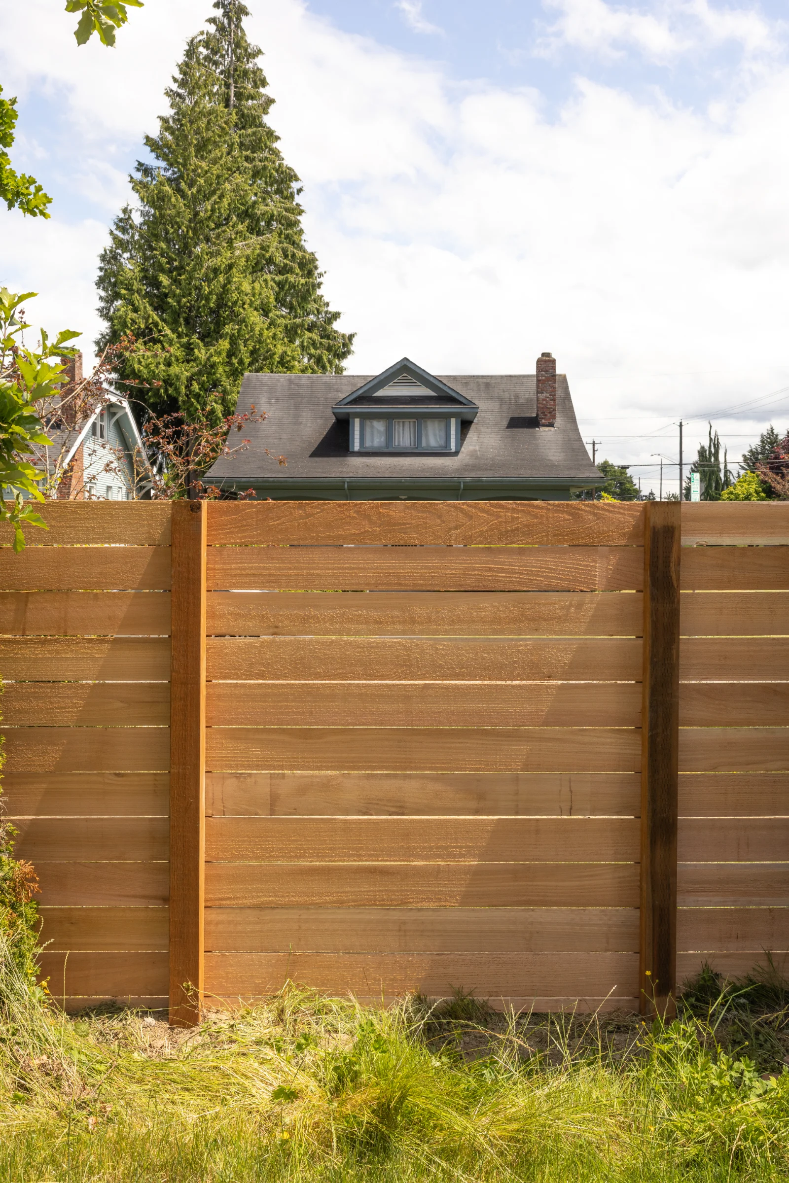 Clear cedar privacy fence Everett WA
