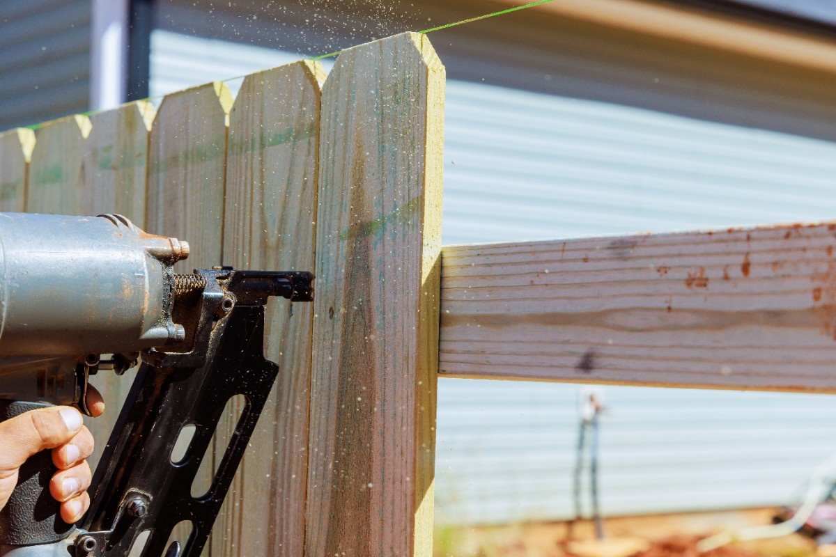 Professional fence installation on a residential property in Seattle WA