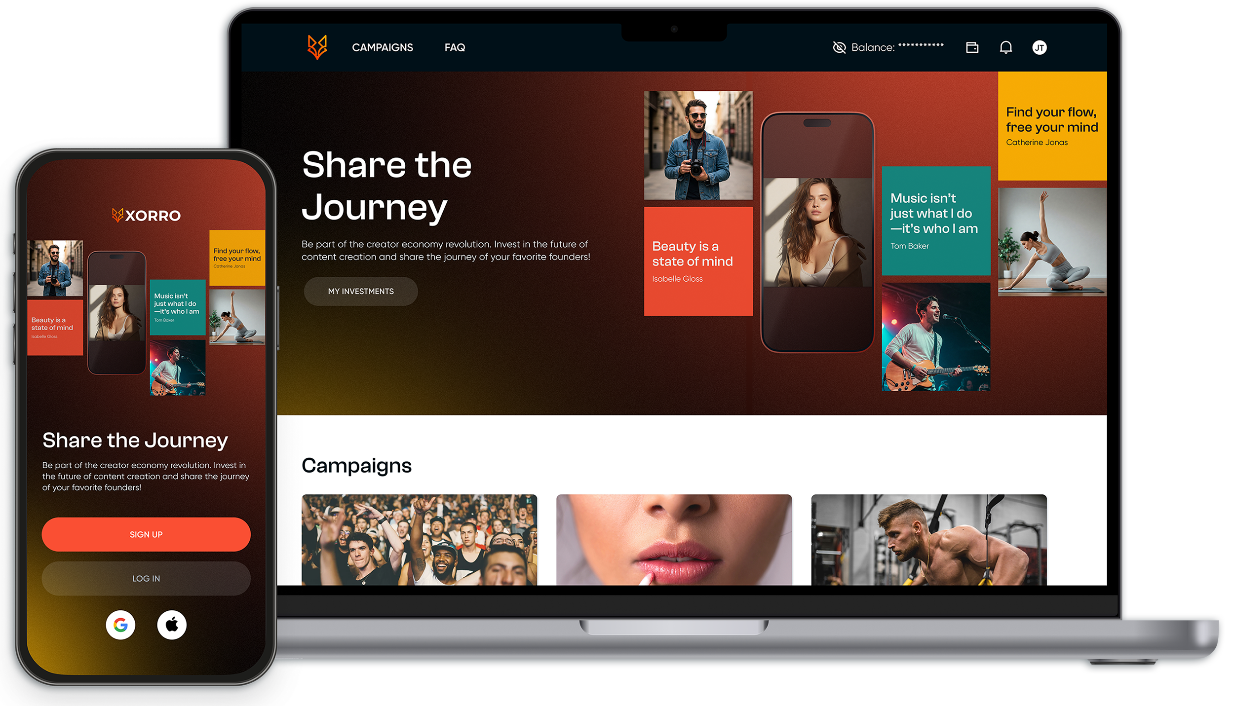 Xorro product mockup