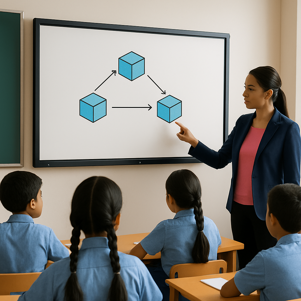 digital classroom setup in an Indian school
