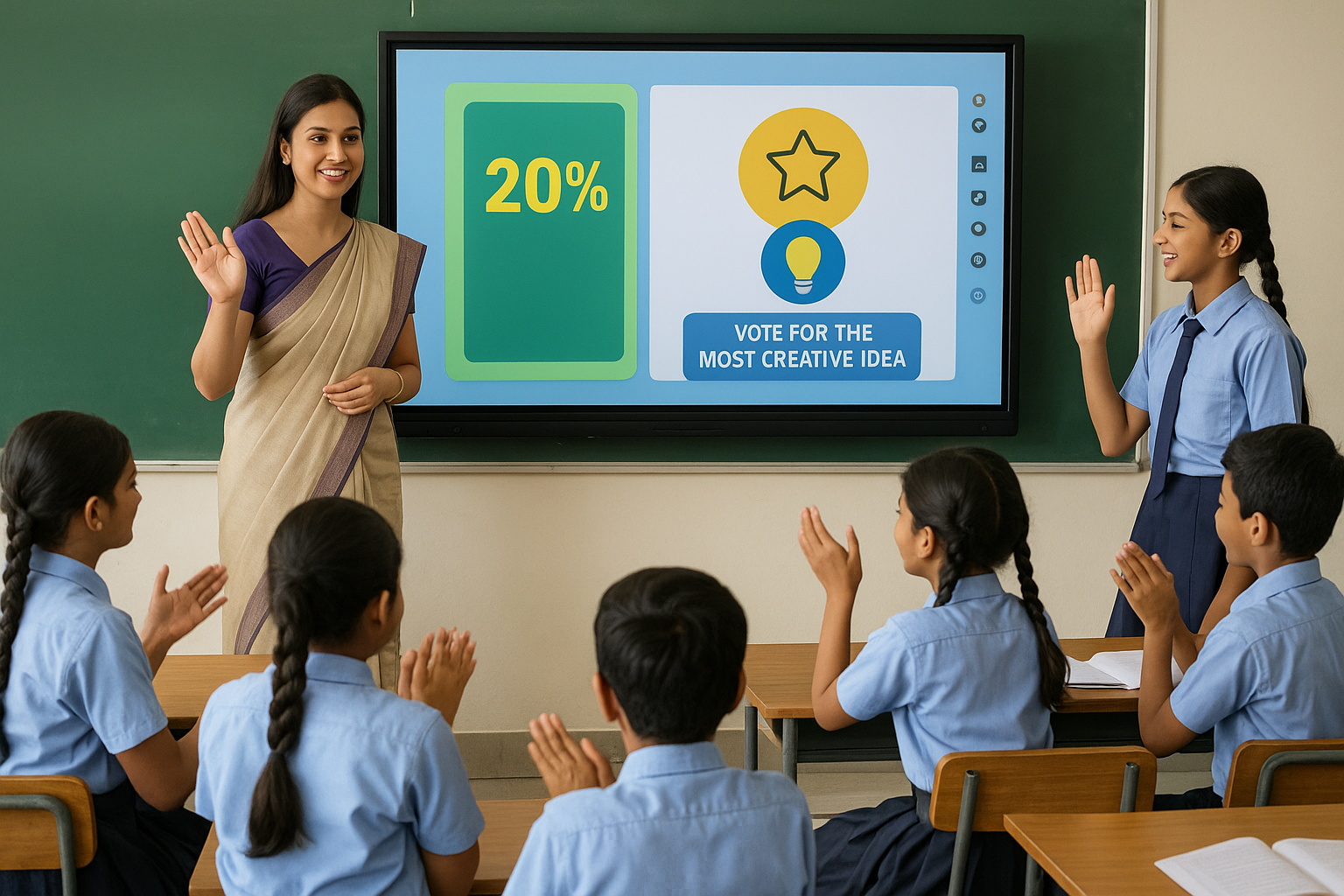 competition in a digital classroom setup