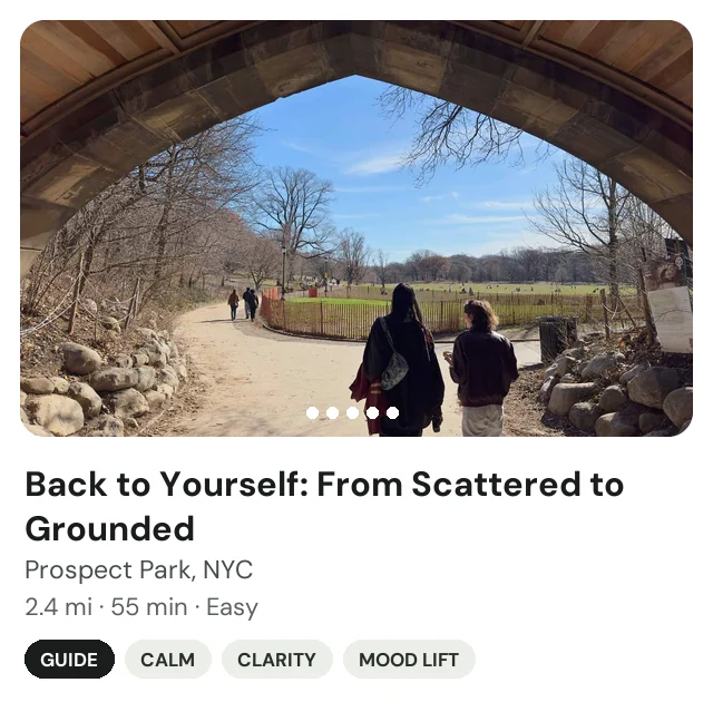 Trek: Back to Yourself in Prospect Park