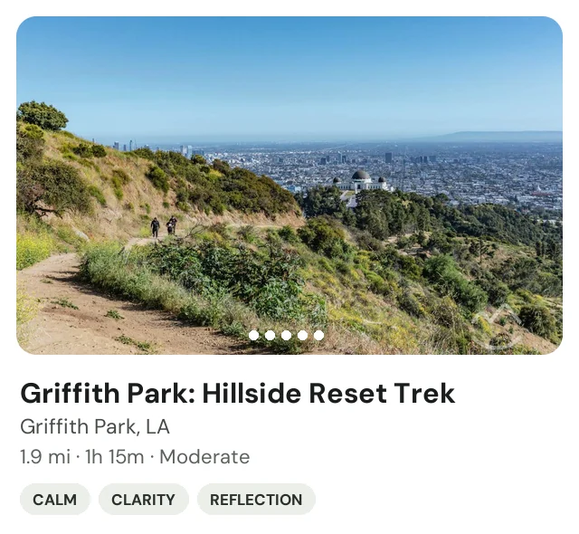 Trek: Griffith Park Hillside Reset
