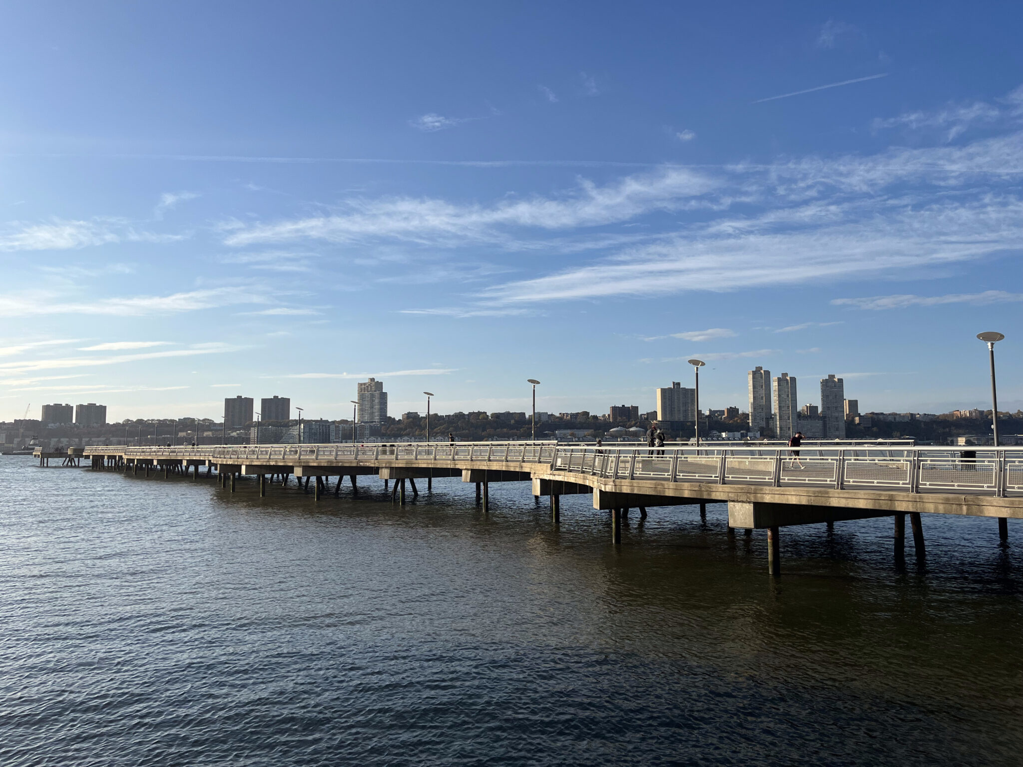 Pier I at 70th Street reaching into the Hudson River