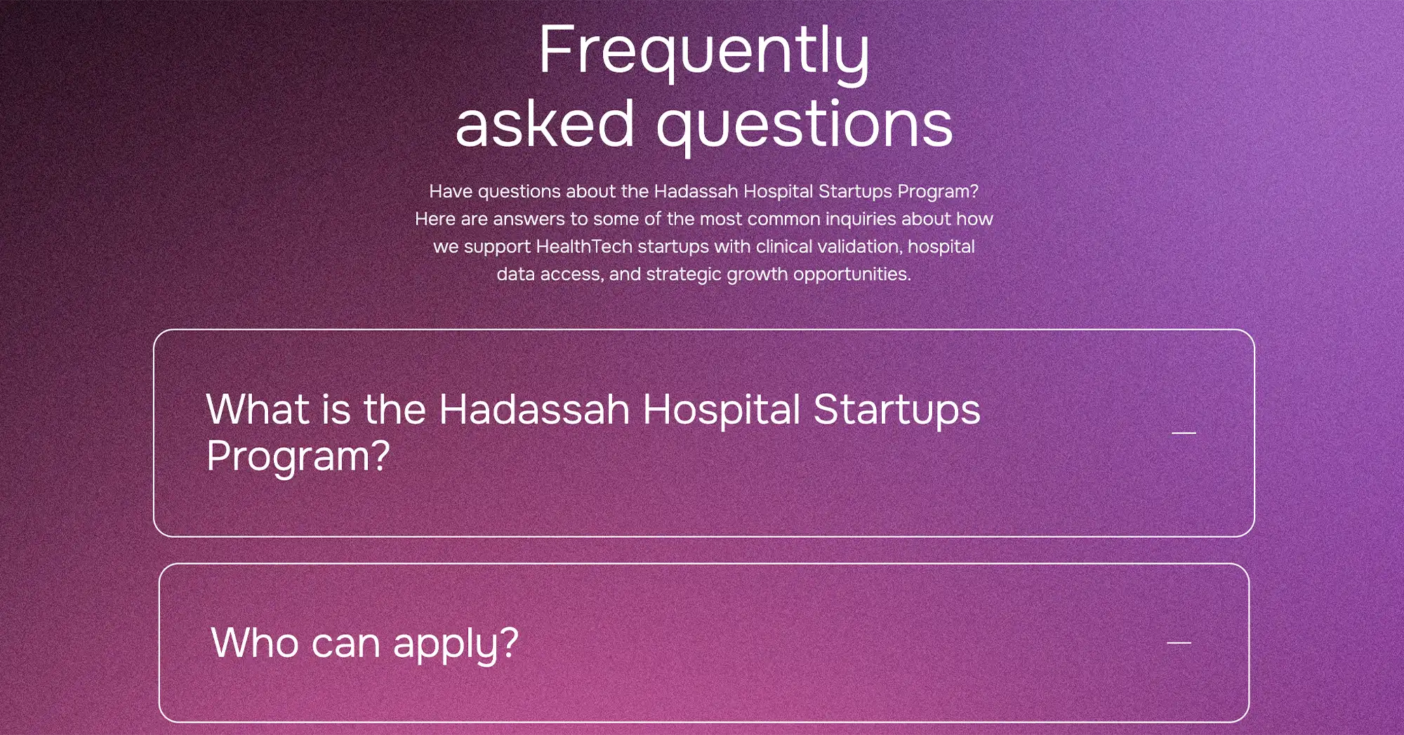 IBM - Hadassah Accelerator