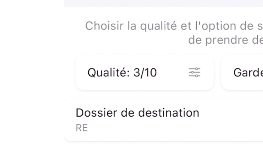 Interventions iOs interface