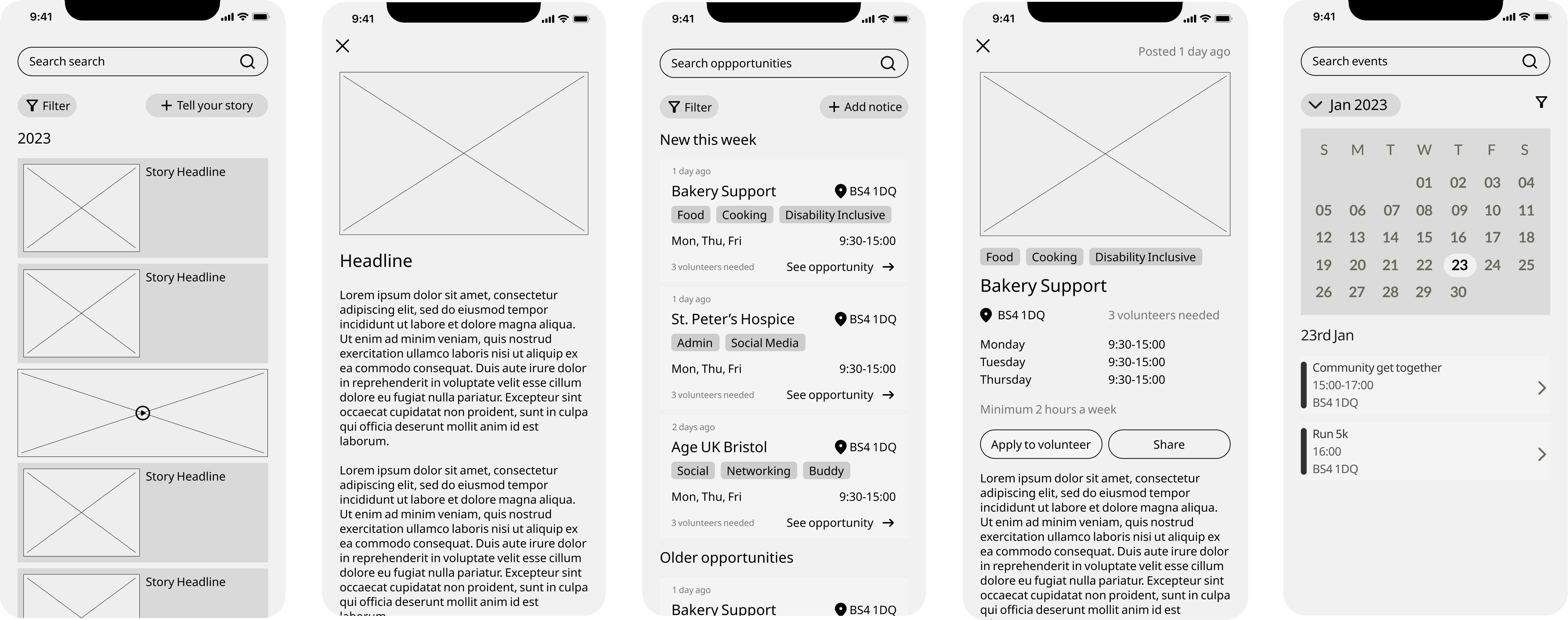 Wireframes