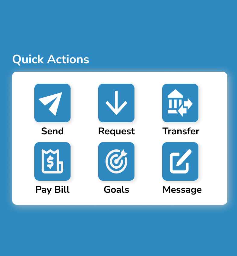 Revised quick actions wireframe