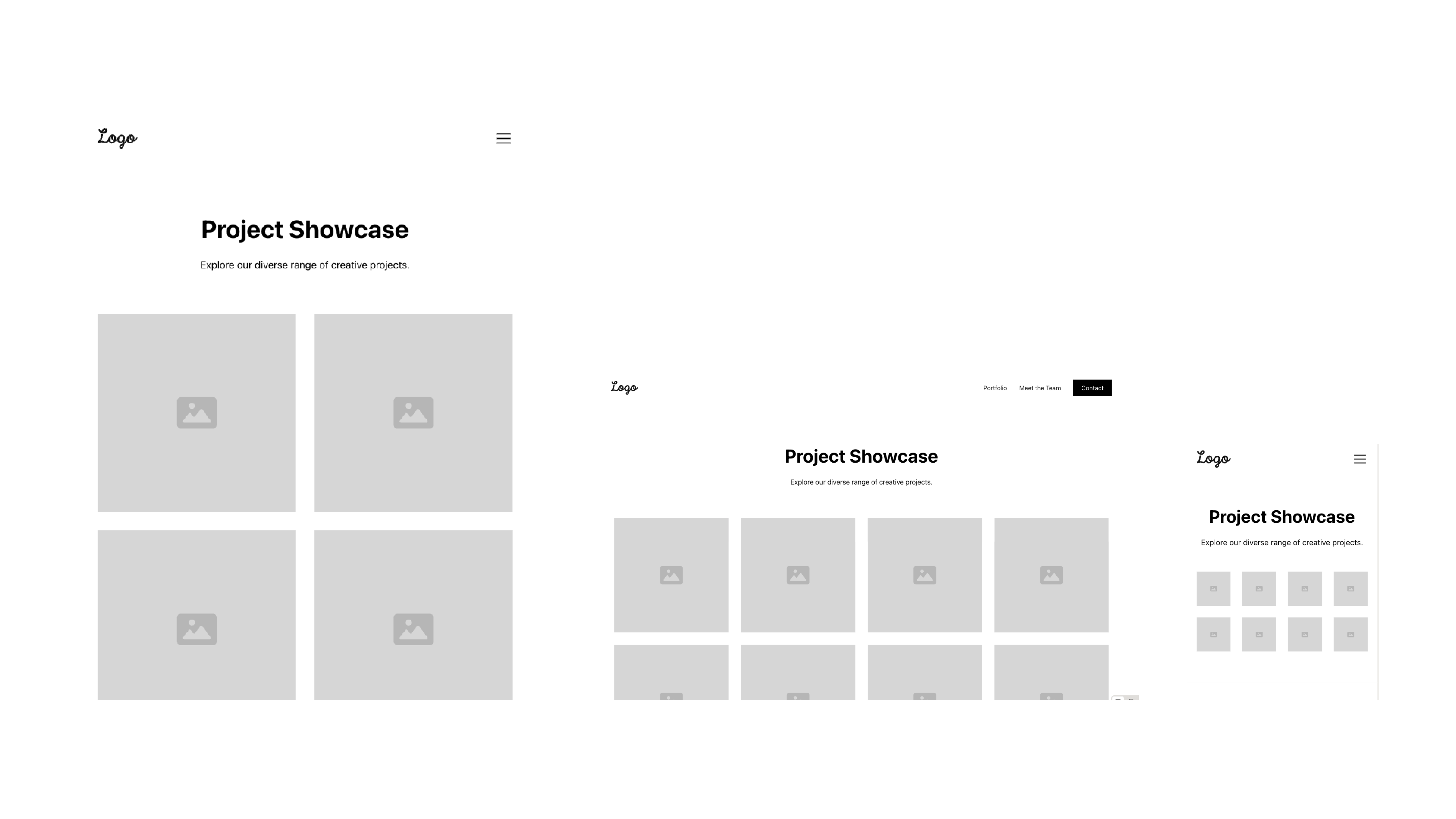 Finances screen wireframes