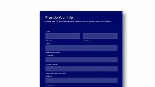 Screenshot of a form