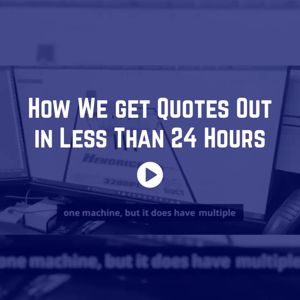 How we get quotes out in less than 24 hours. 