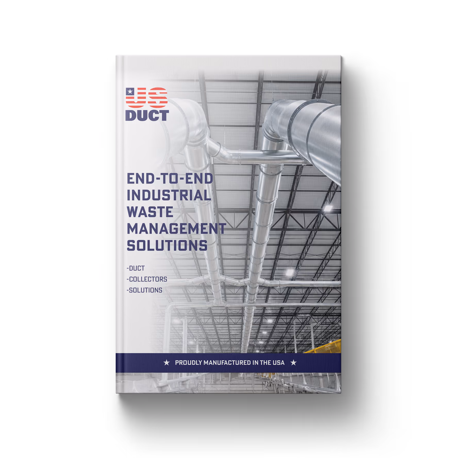 Book cover titled 'About US Duct Ductwork Made Easy' with stacked metal duct pipes in background.