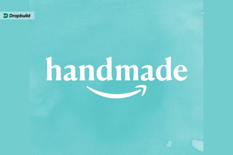 Etsy alternatives for sellers: Amazon Handmade logo showcasing a popular marketplace for artisans seeking a wider audience beyond Etsy
