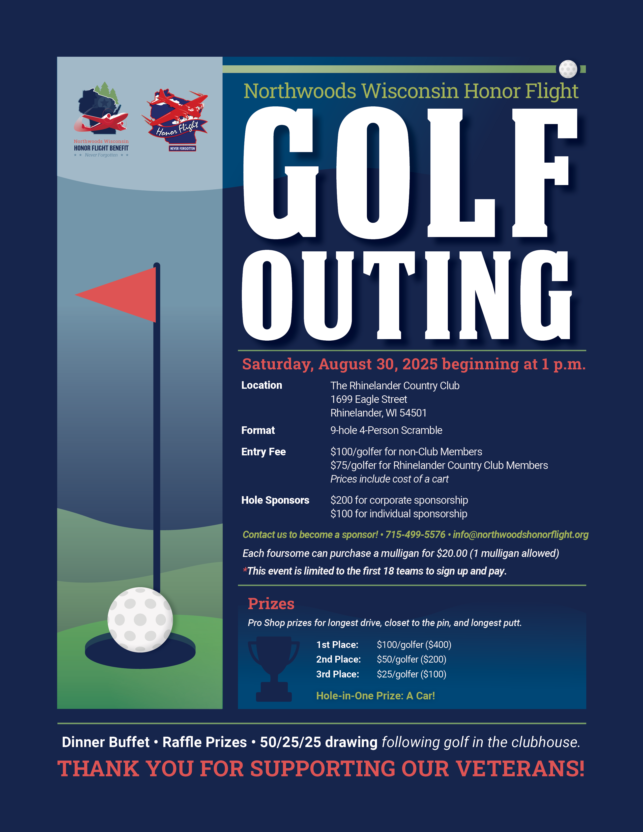 Sign Up for out Golf Outing! Click to open image into a PDF.