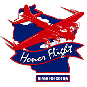 Honor Flight Never Forgotten Logo