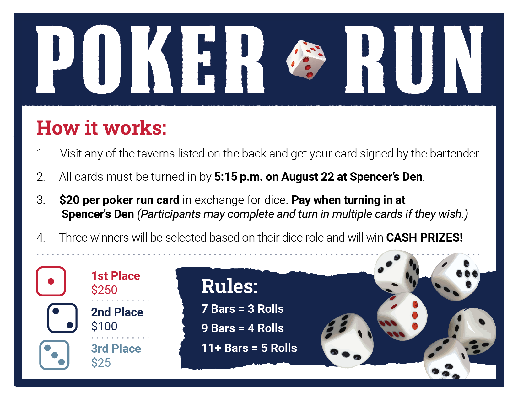 Poker Run playing card, click to open into a PDF