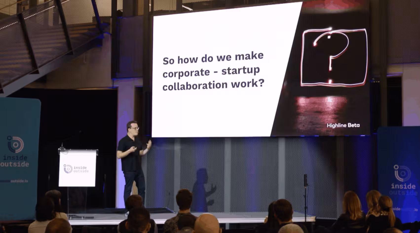 Ben Yoskovitz presenting on stage