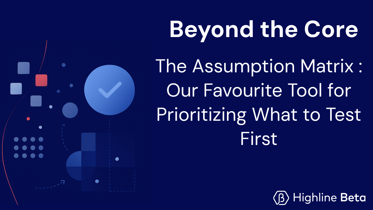 The Assumption Matrix: Our Favorite Tool for Prioritizing What to Test First