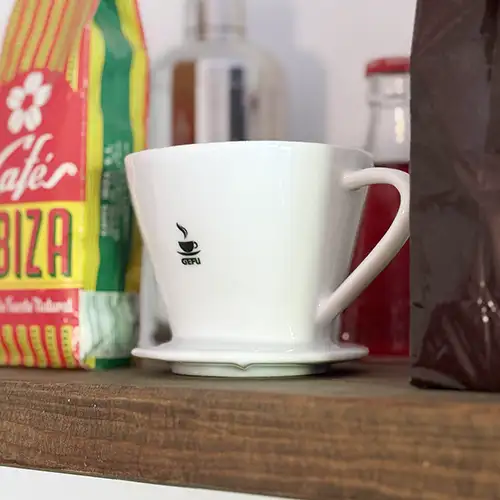 Kaffeefilter aus Porzellan