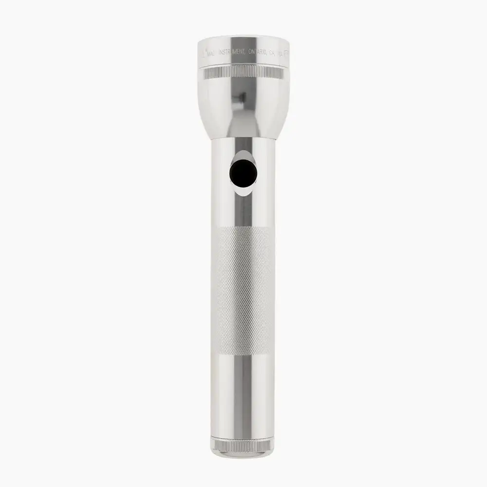 Silberne Maglite Classic Xenon Stablampe 2D-Cell aus eloxiertem Aluminium