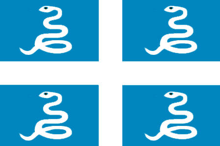 Unofficial snake flag of Martinique
