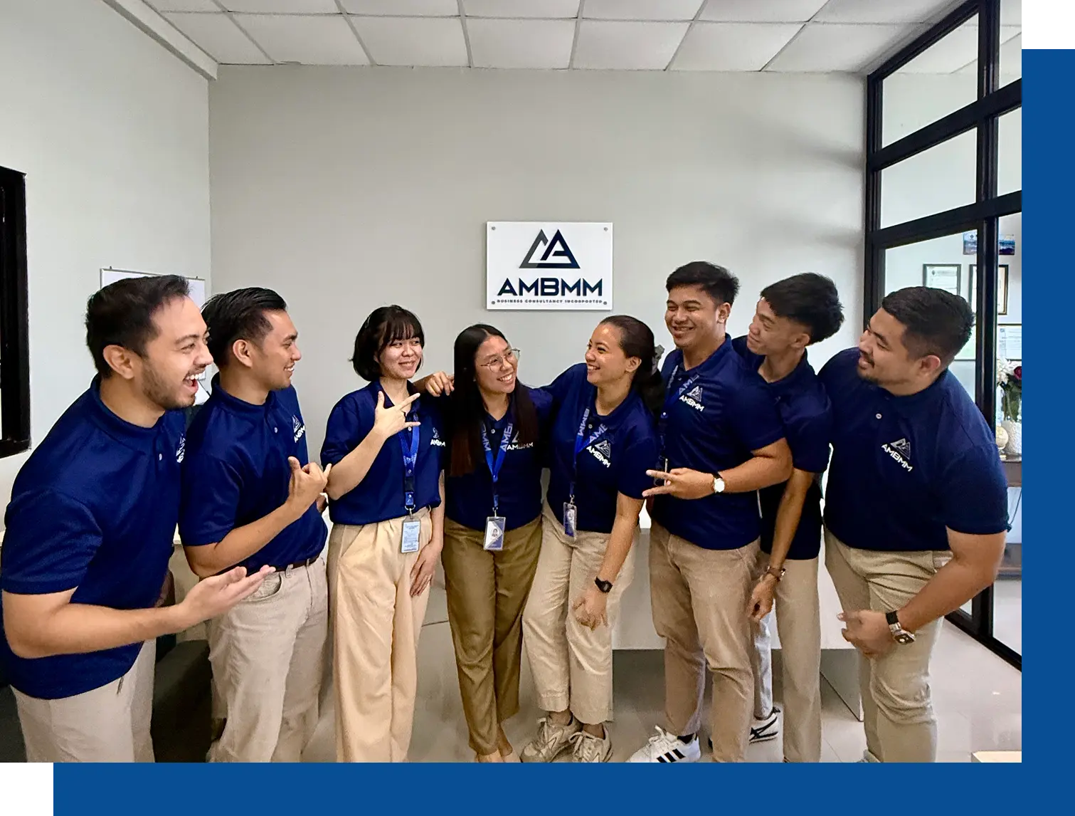 AMBMM employees posing for a group photo