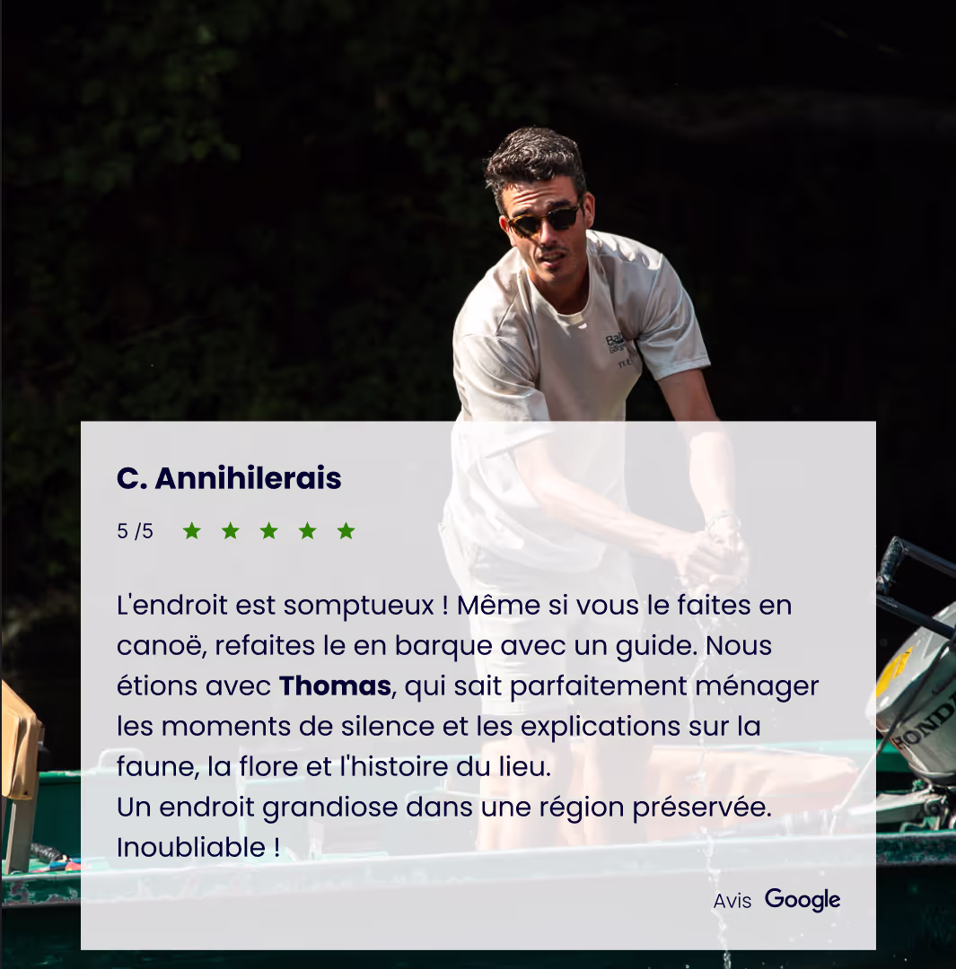 avis client sur le batelier thomas