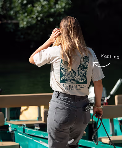 batelière montant dans sa barque