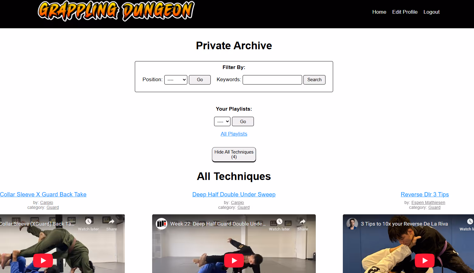 Grappling Dungeon Project