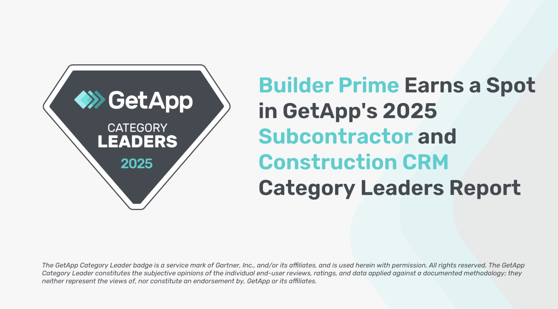 Builder Prime Recognized as Top CRM Solution: Featured in Capterra Shortlist and GetApp Category Leaders Report for 2025