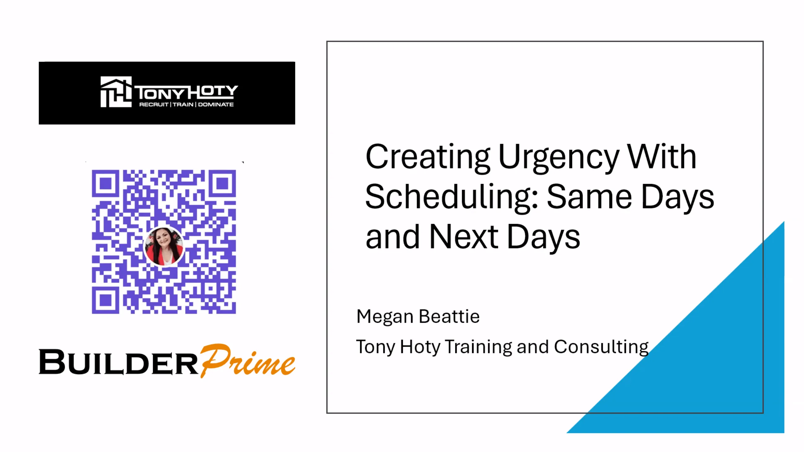 On-Demand Virtual Bootcamp with Megan Beattie | Creating Urgency with Scheduling: Same Days and Next Days