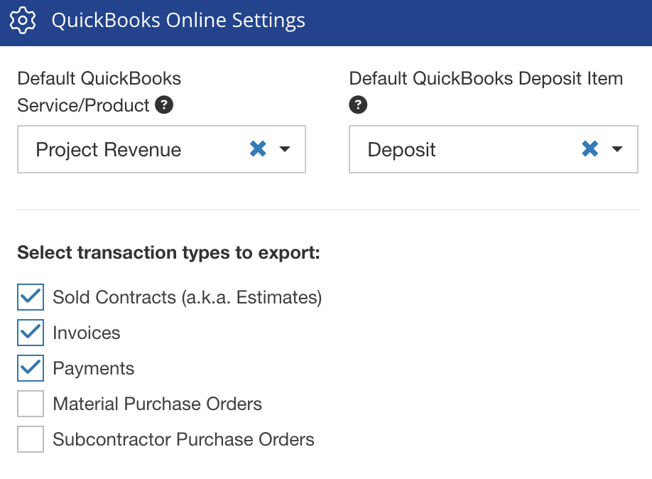 QuickBooks Online Integration