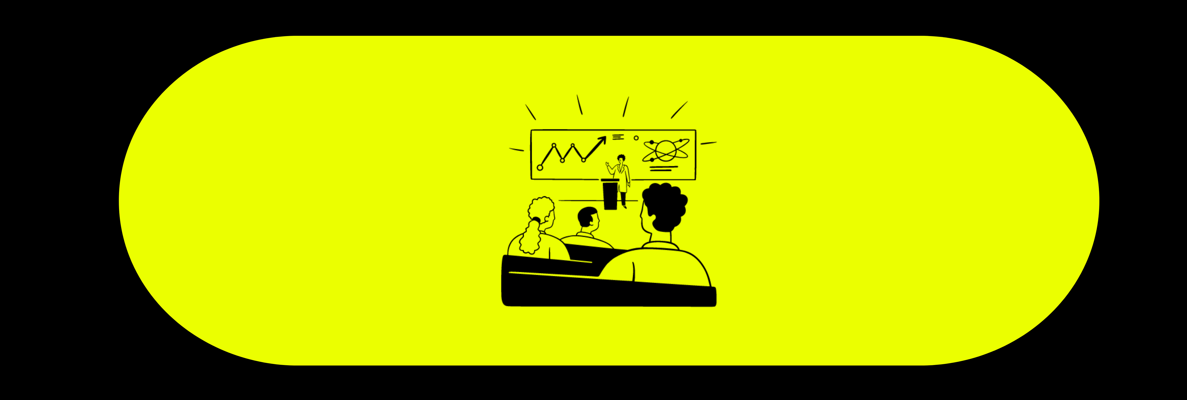 Illustration of networking at a conference, representing the future of digital innovation.