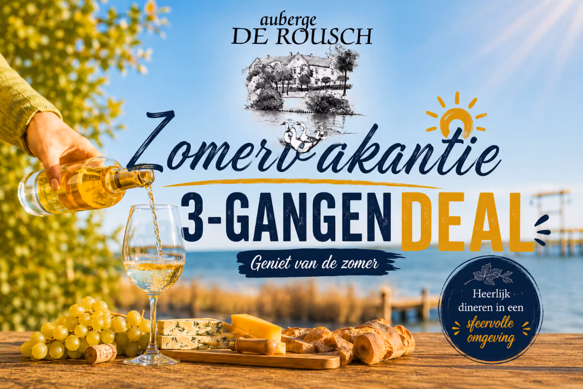 Zomervakantie Deal: 3-gangenmenu