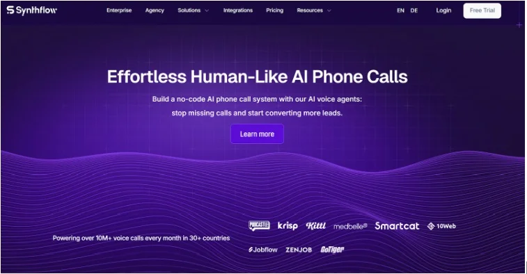 AI voice agent in action image
