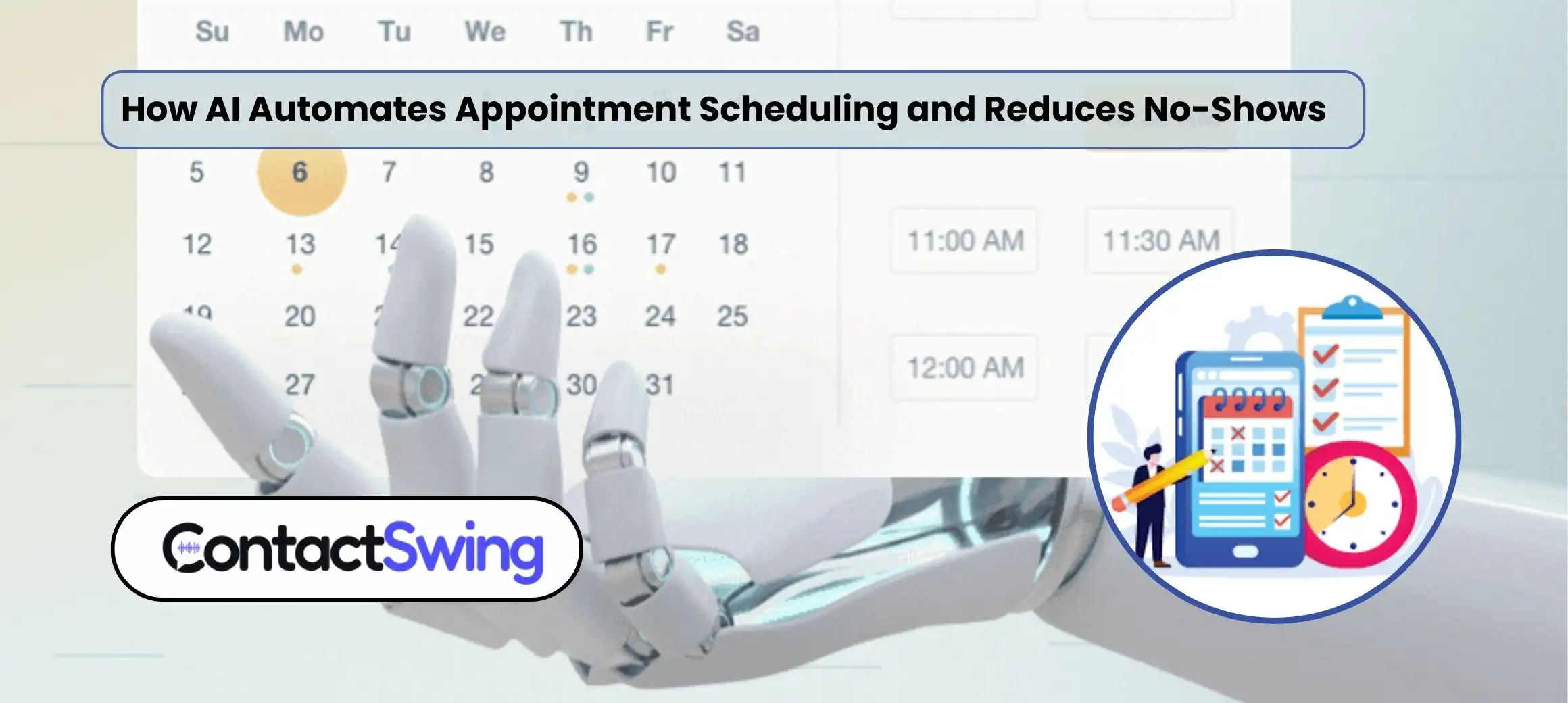AI appointment scheduling interface image