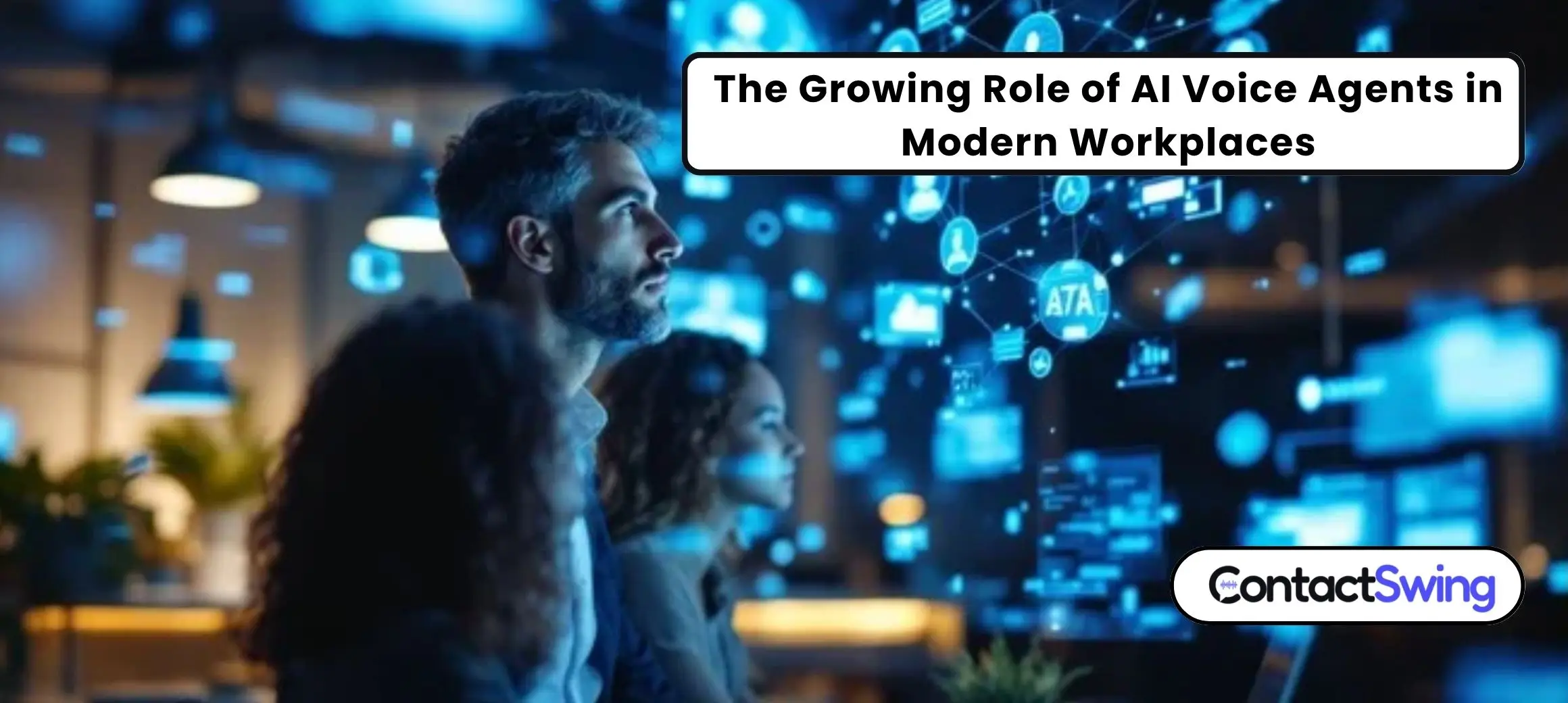 The growing role of AI voice agents infographic