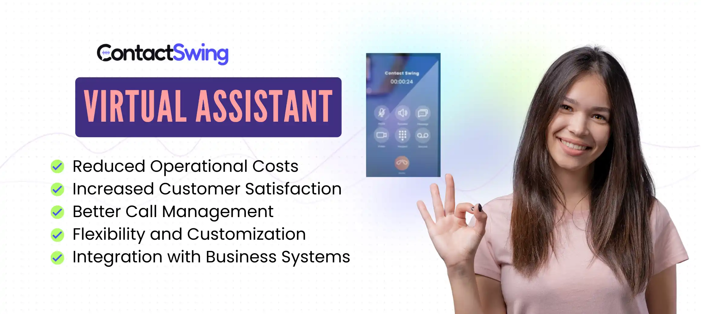 Virtual receptionist handling business calls