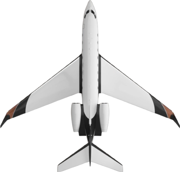 whole picture of plane from the top