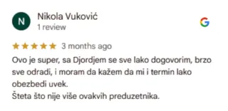 Slika ocene sa google 