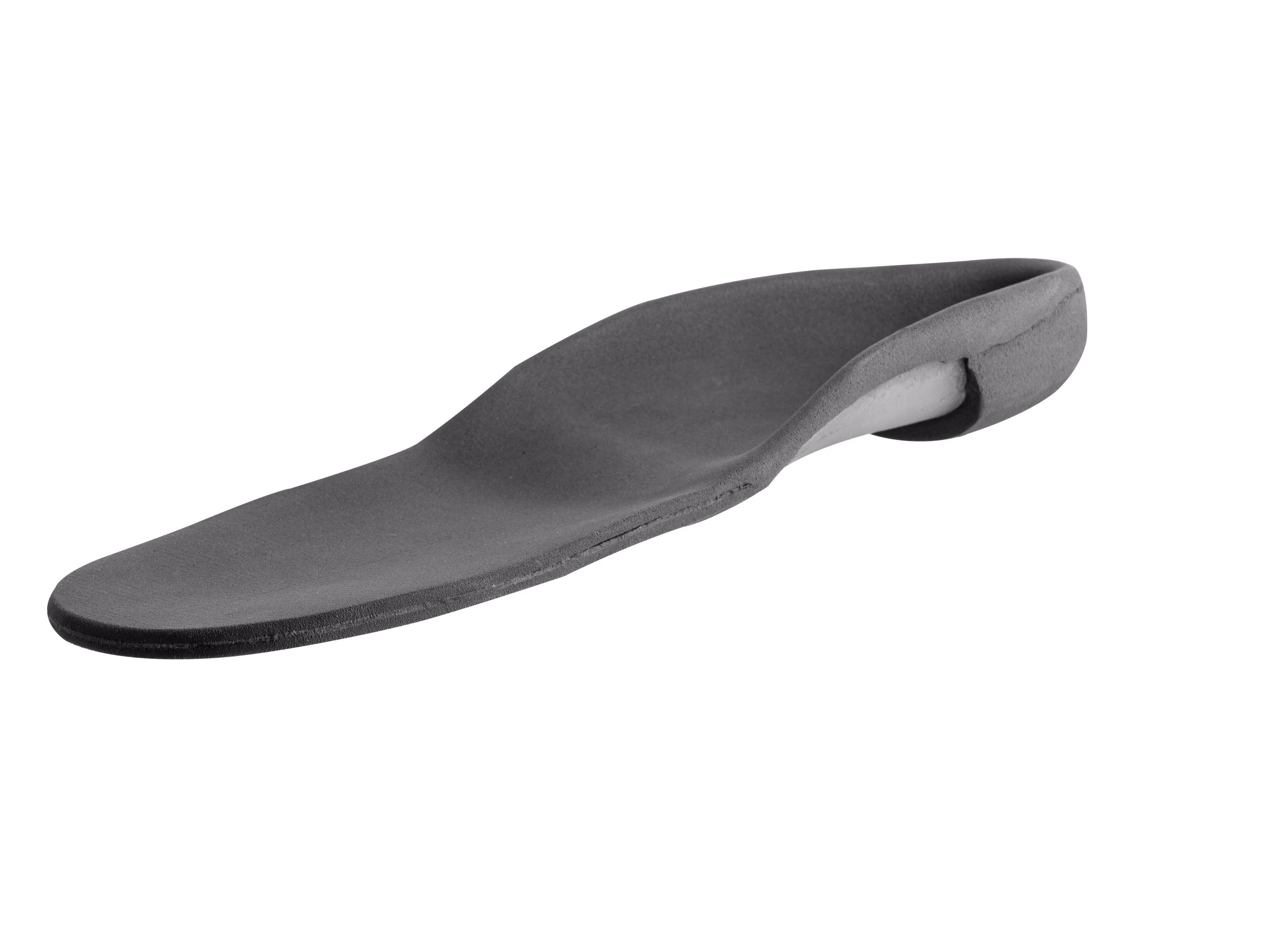 A polypropylene insole custom made for a patient of Rise Bionics