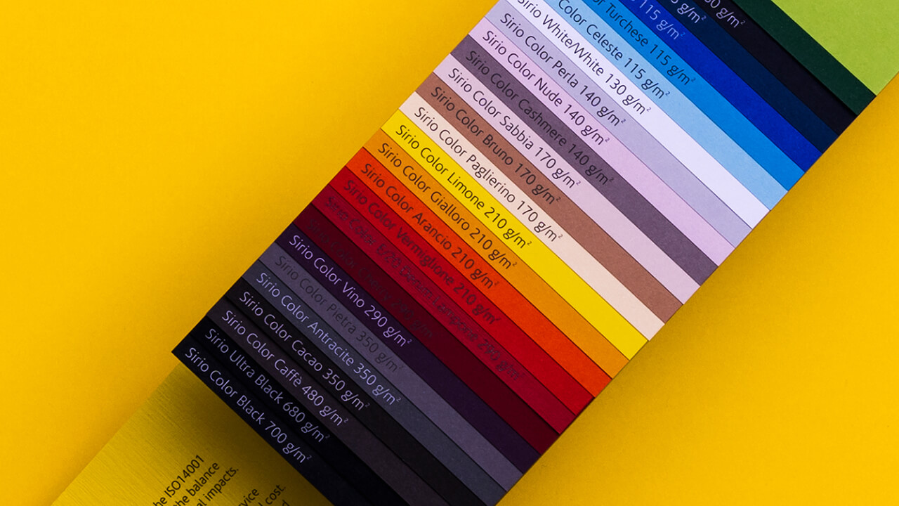 Fedrigoni Siro swatch printing