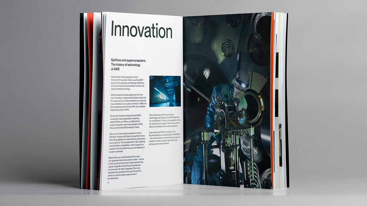 AWE 75 brochure PUR perfect bound