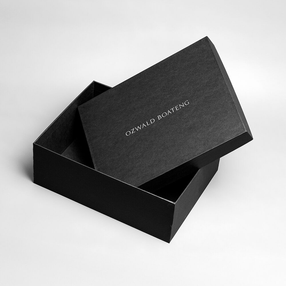 Ozwald Boateng luxury rigid packaging