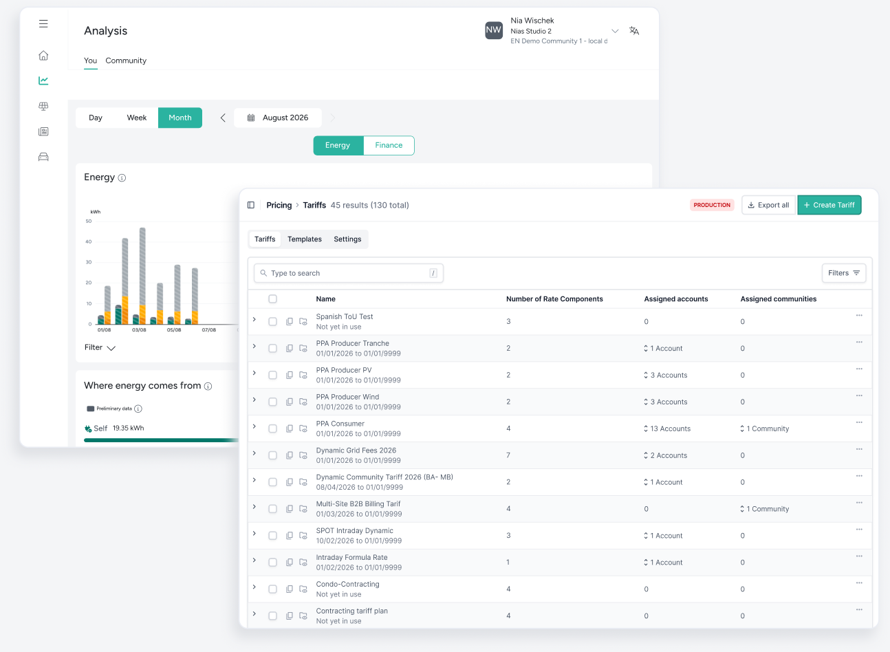 exnaton dashboards for an open energy ecosystem