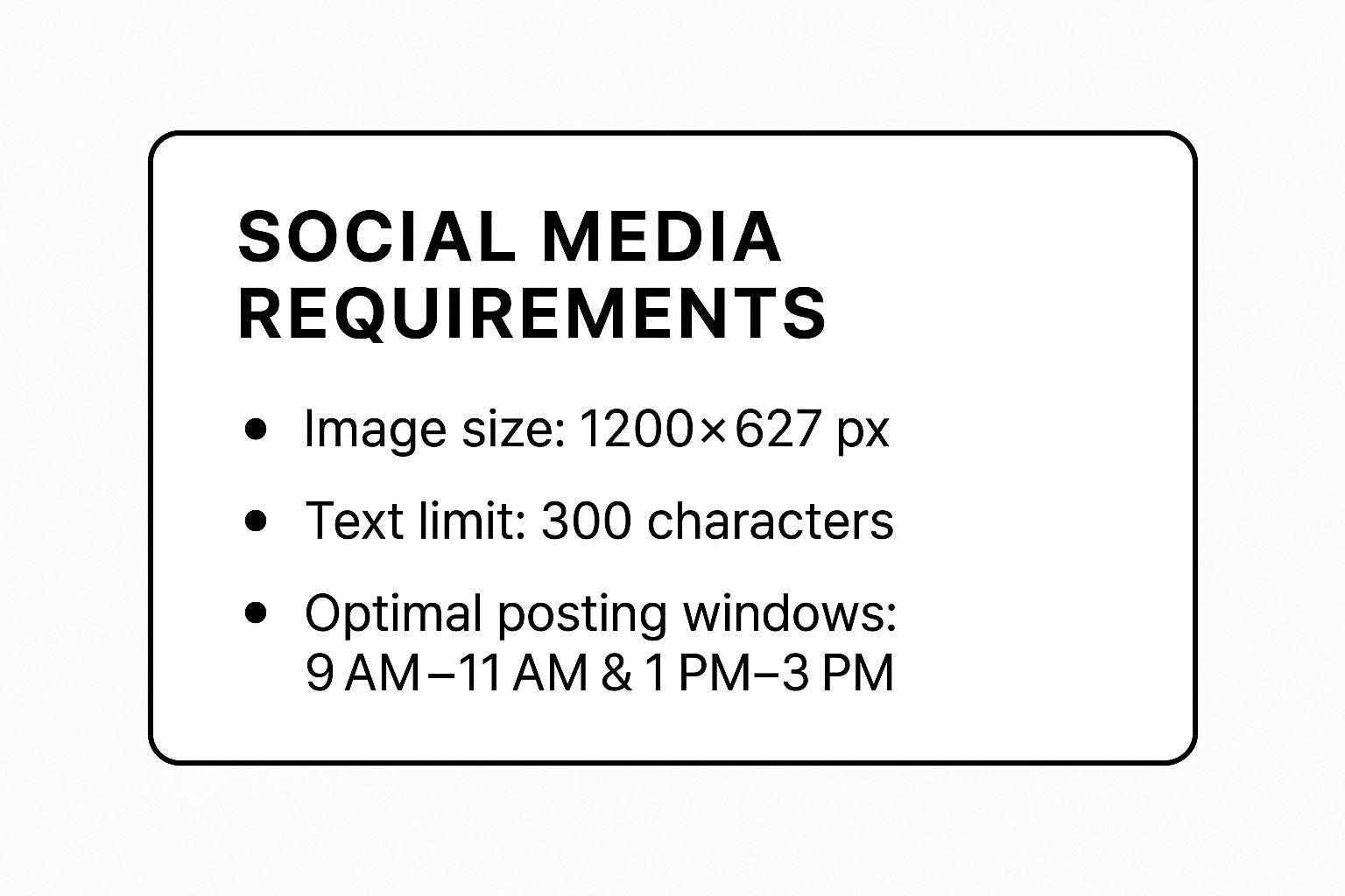 Infographic about linkedin post specs