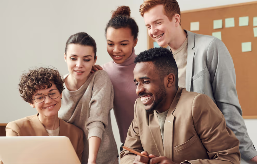 group of office people