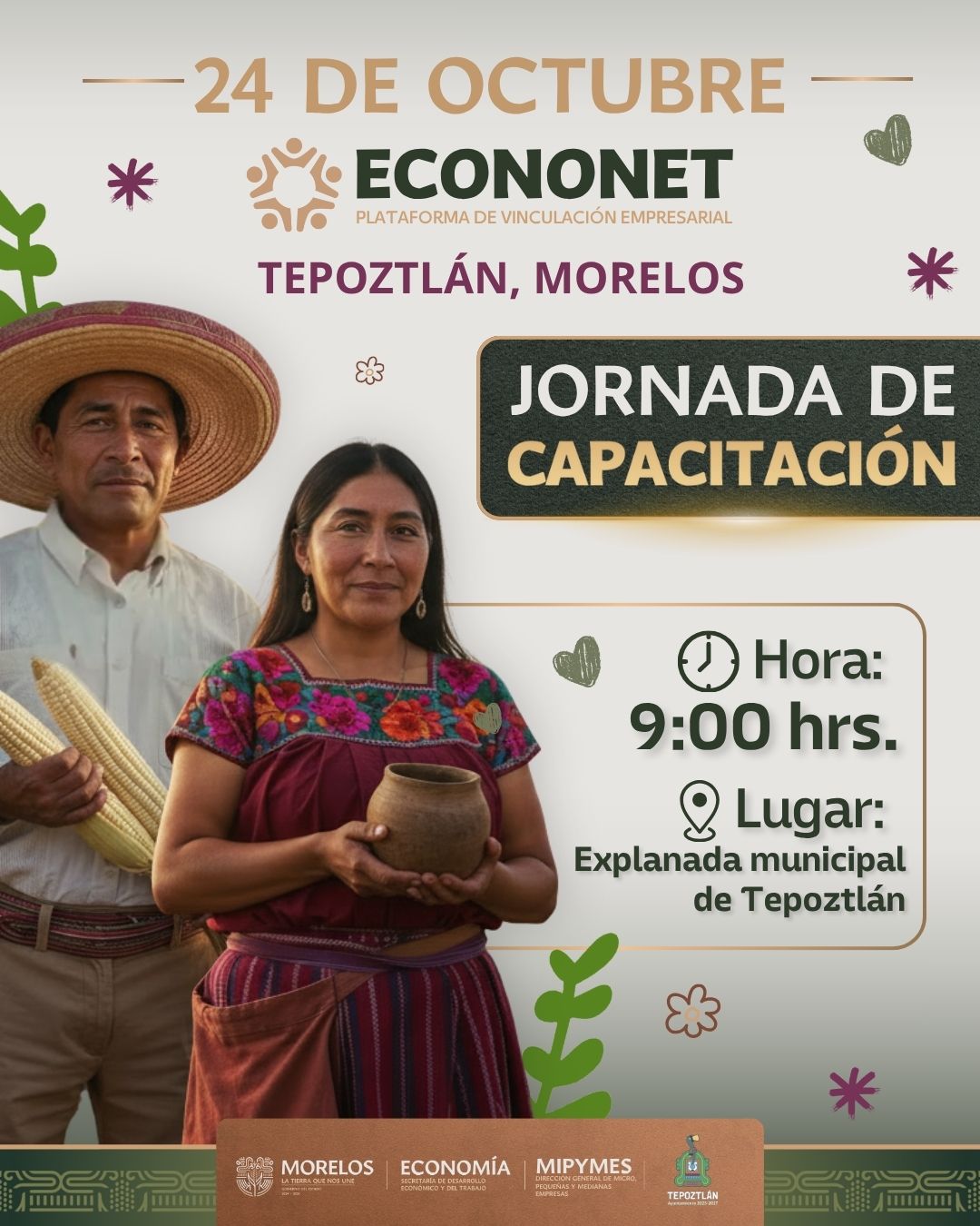 Proyecta Gobierno de Morelos economía social en Tepoztlán con capacitación para emprendedores